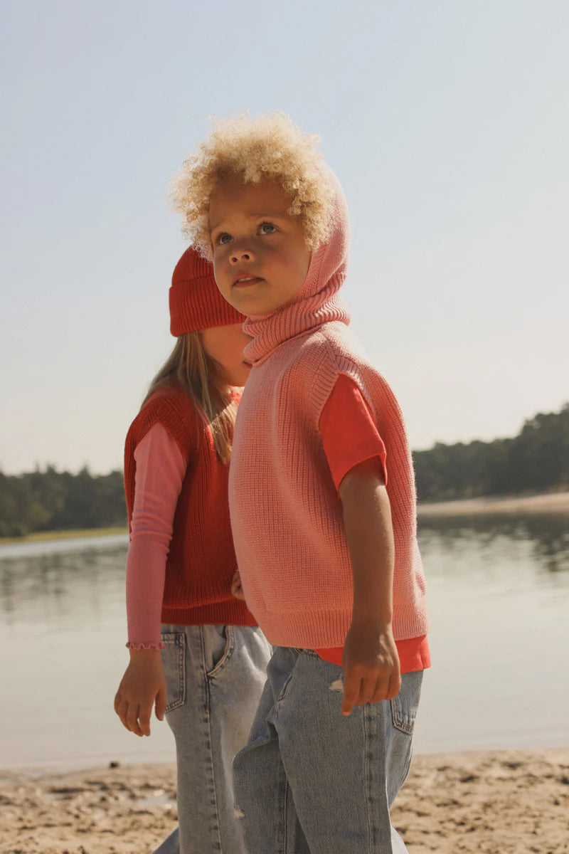 Hvid vest Harvey kids - Bubblegum