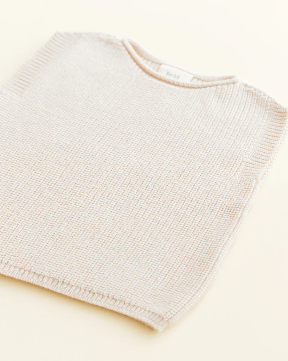 Hvid vest Harvey baby - Cream