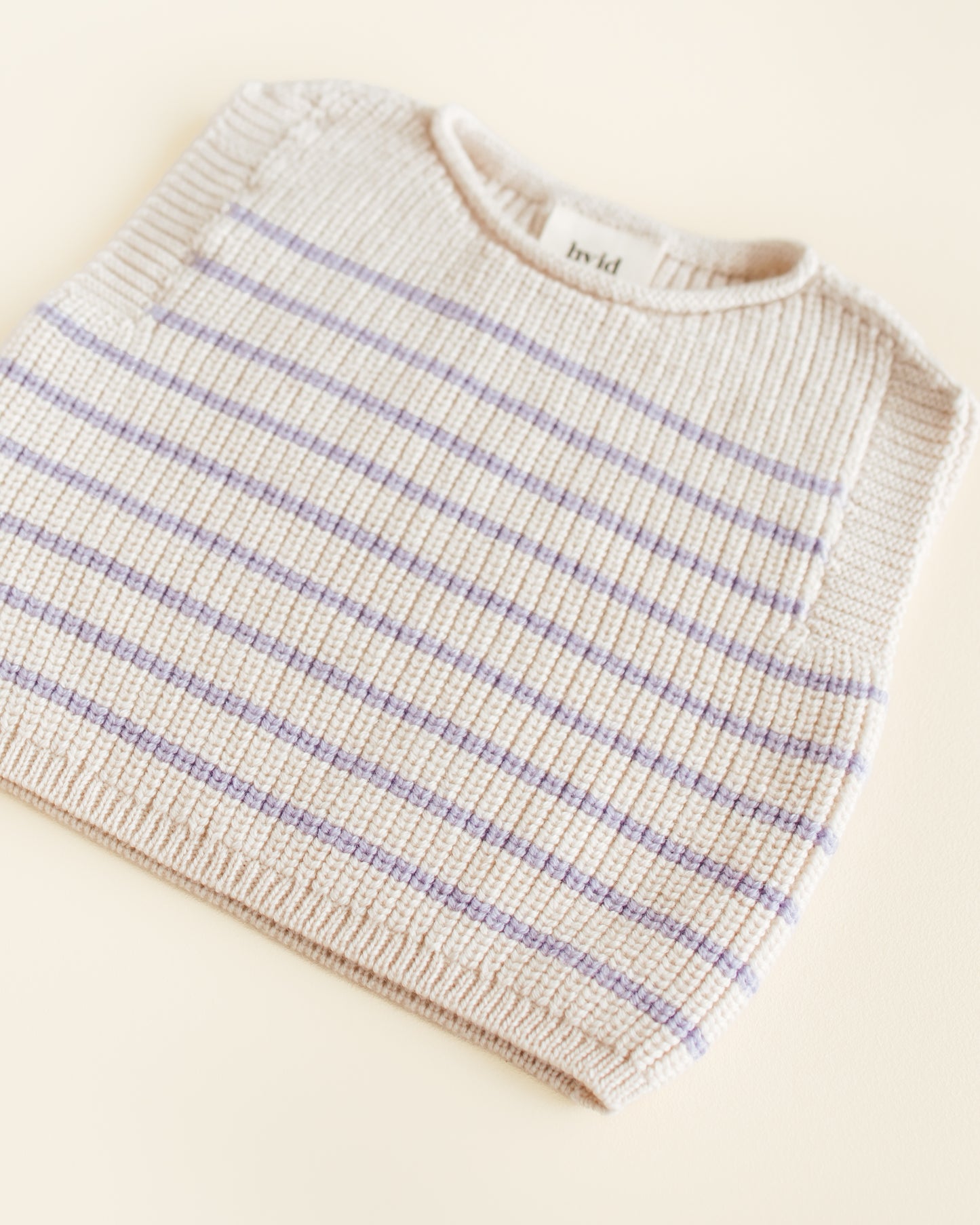 Hvid vest Harvey baby AW25/26 - Cream / Lilac