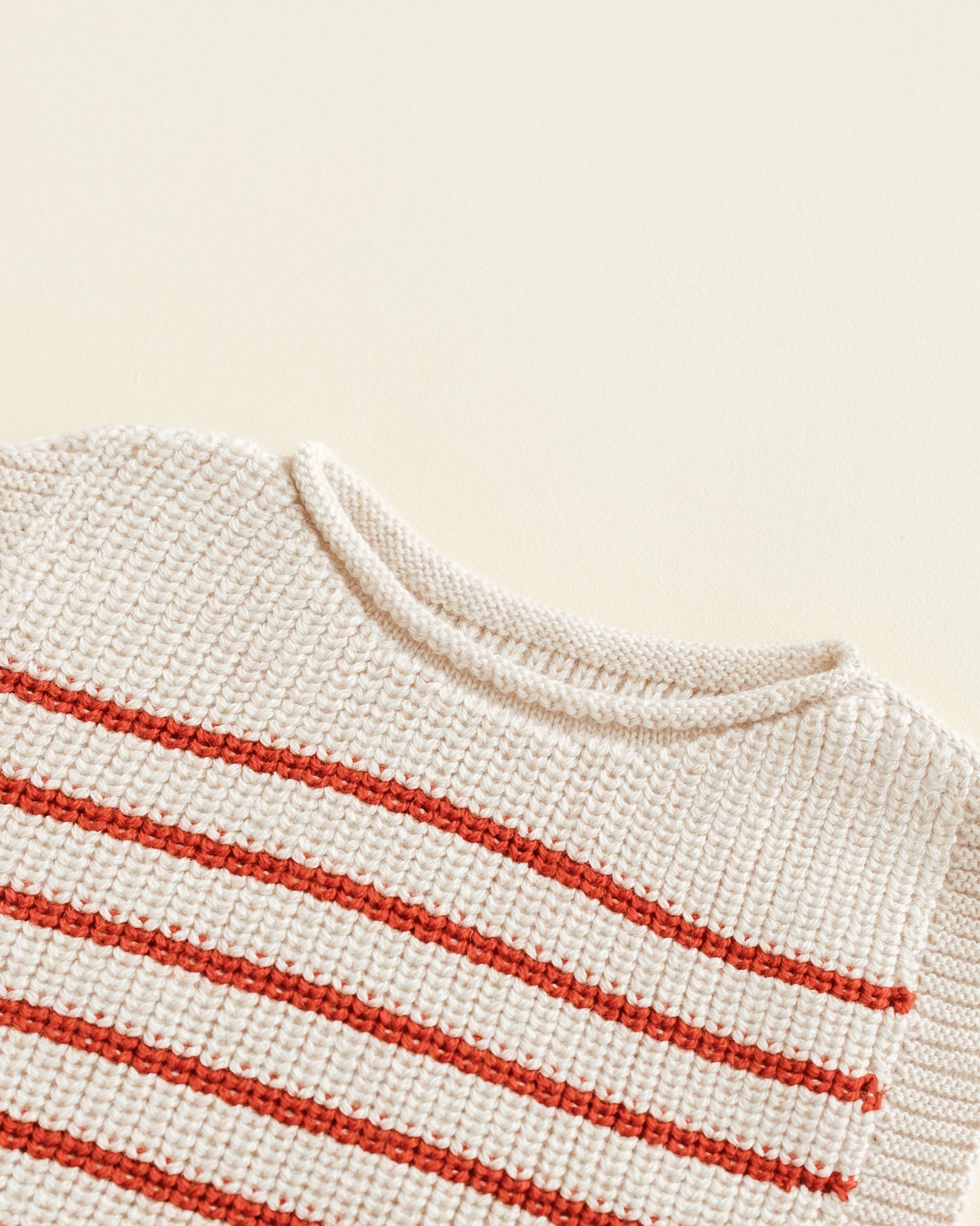 Hvid vest Harvey baby - Cream / Red