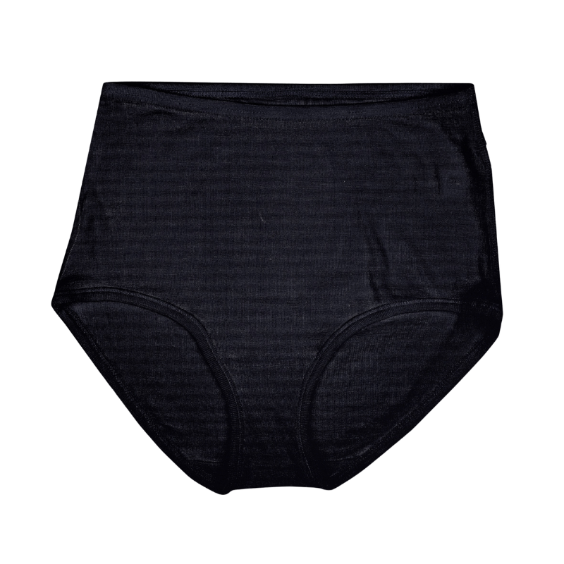Joha wool high waist underwear women - Black