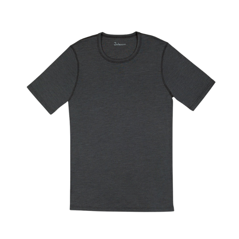 Joha Wolle/Seide T-Shirt Herren - Dunkelgrau