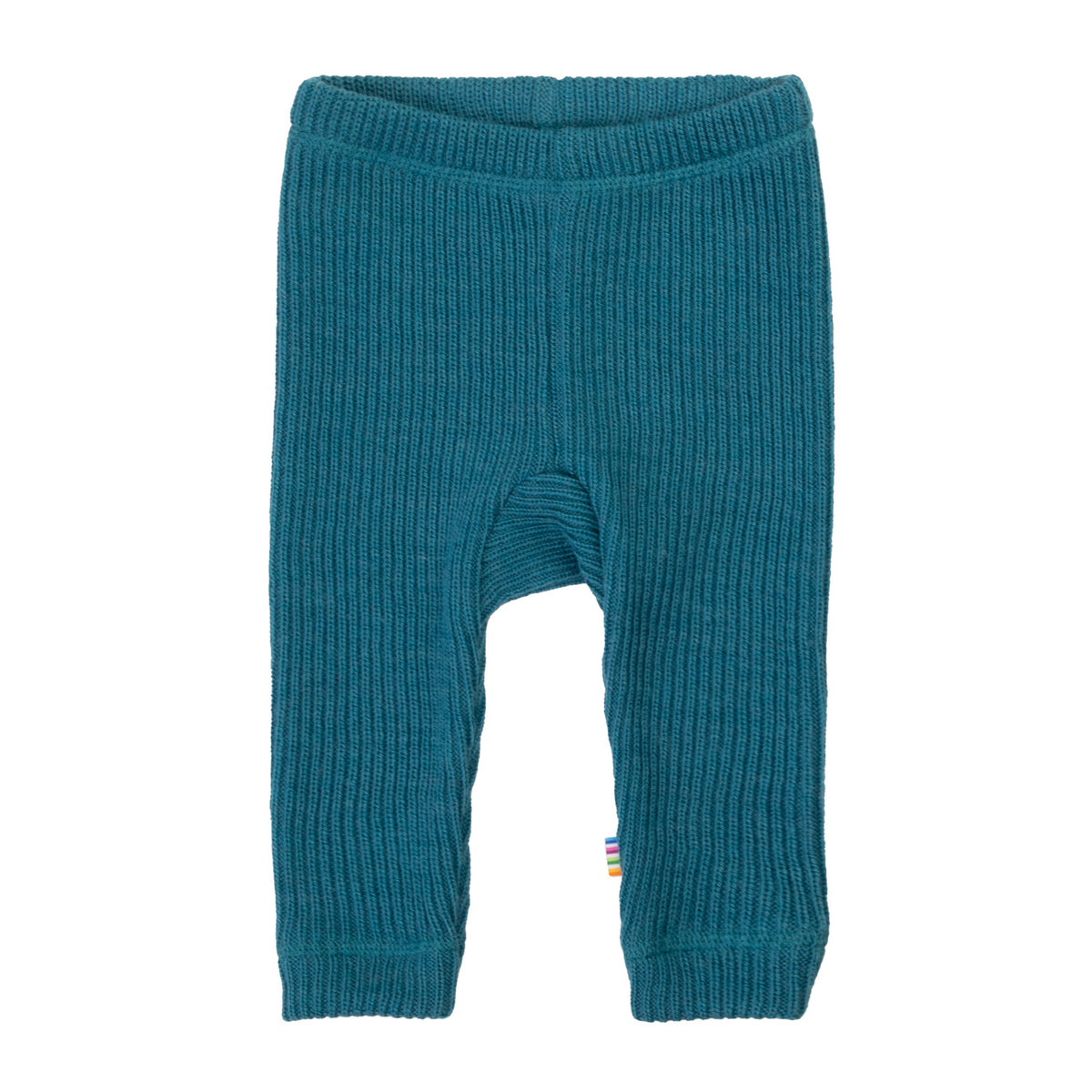 Joha knitted wool rib leggings - Turquoise