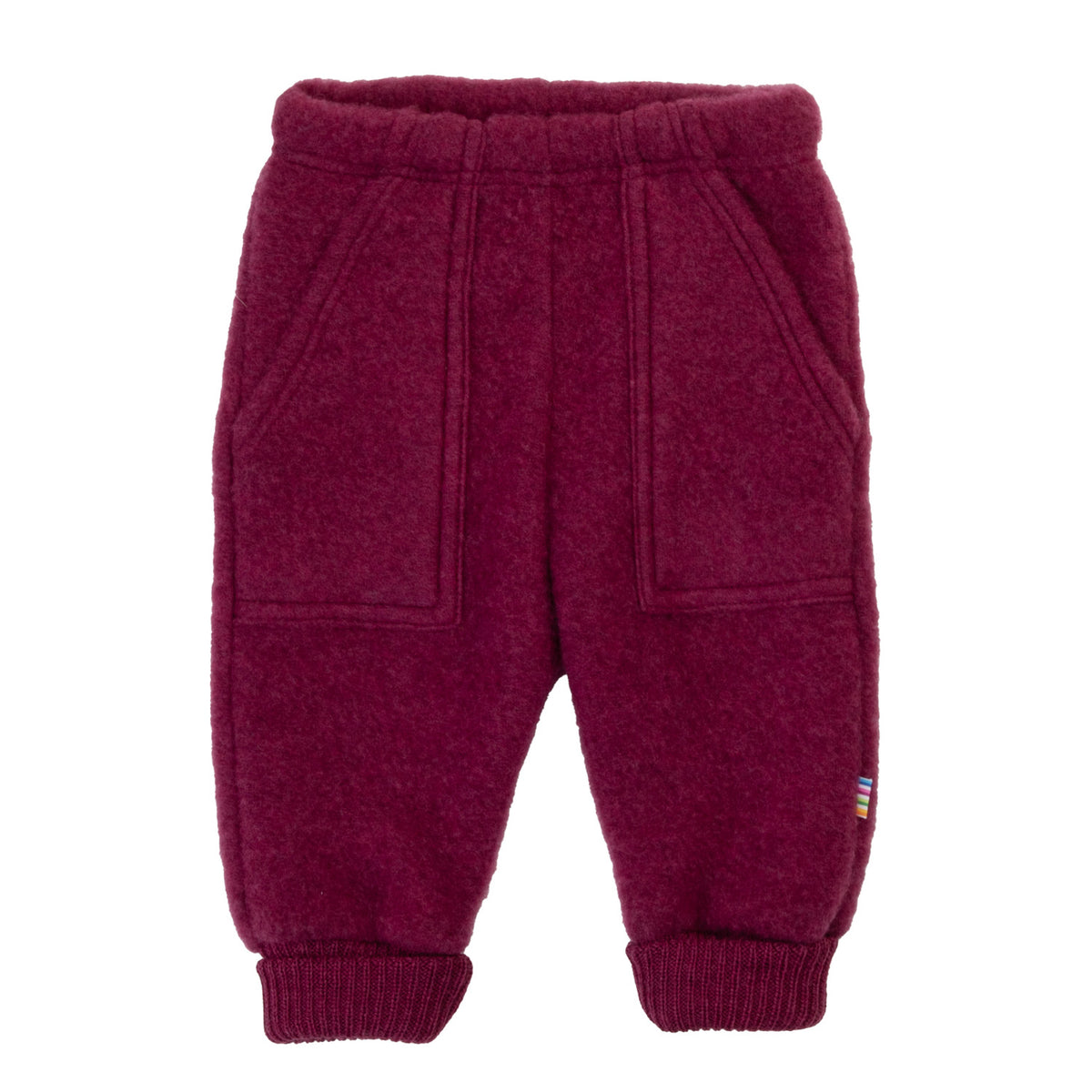 Joha wolf fleece baggy trousers - Wine Melange