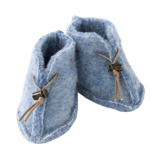 Alwero baby slofjes Emo - Lichtblauw