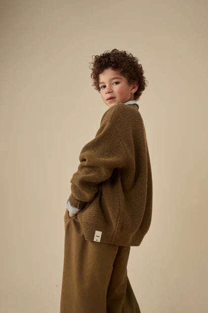 Gray Label gebreid wollen kindervest - Woody