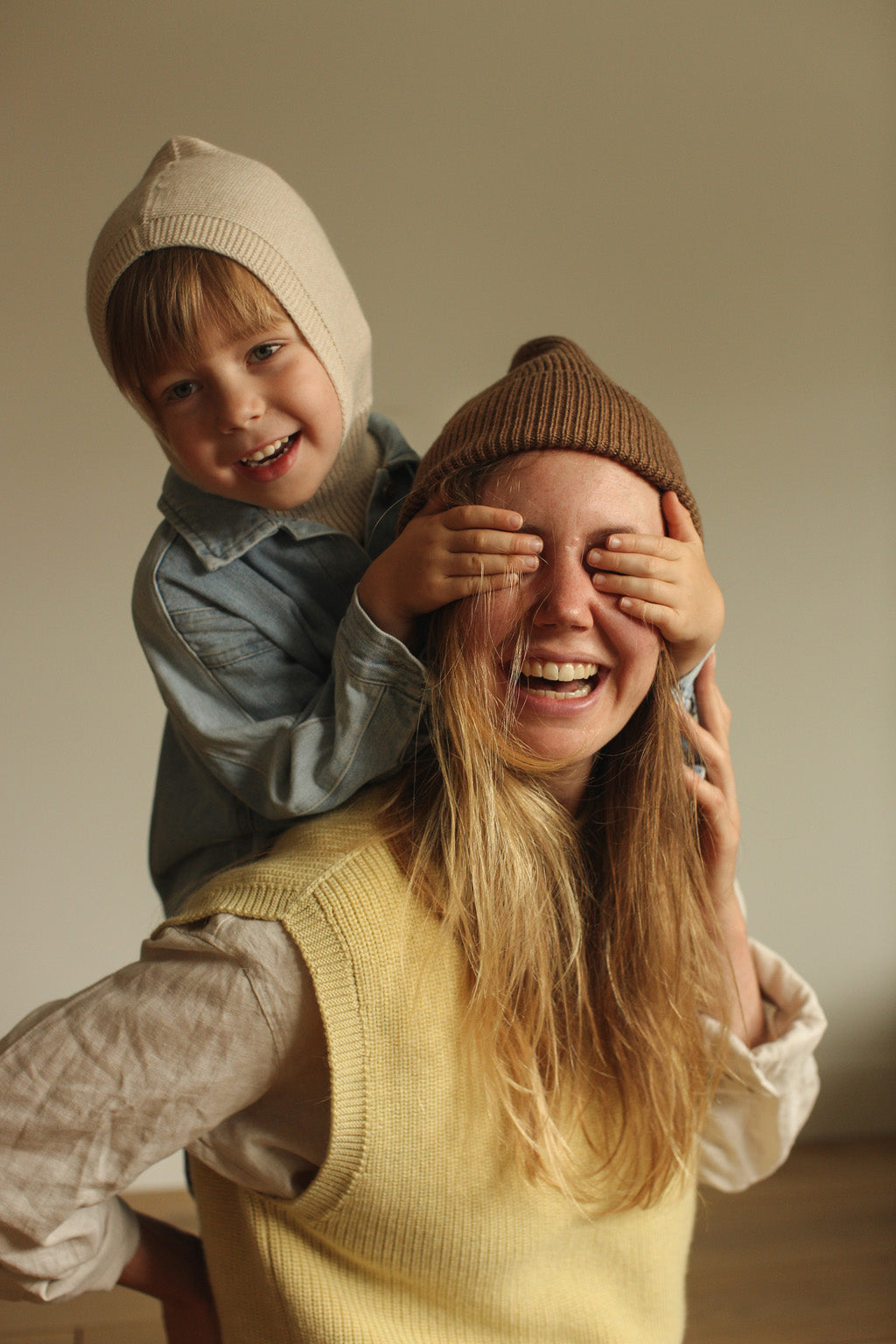 Hvid balaclava Eddy - Cream