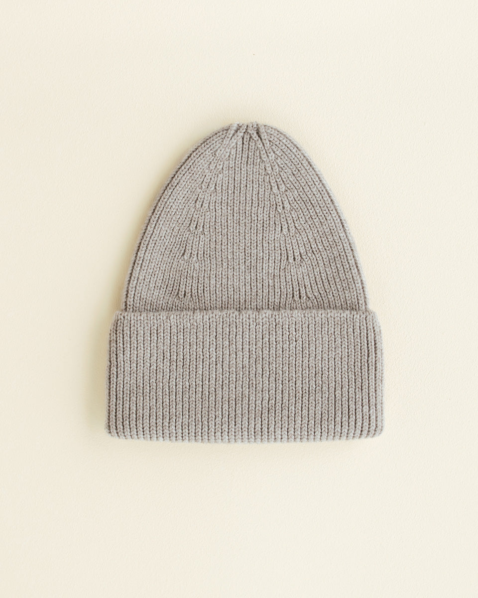 Hvid beanie Fonzie kids - Pebble