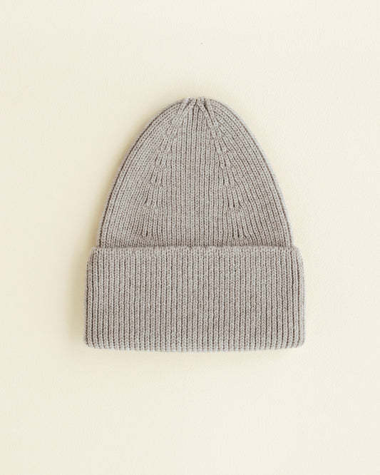 Hvid beanie Fonzie kids - Pebble
