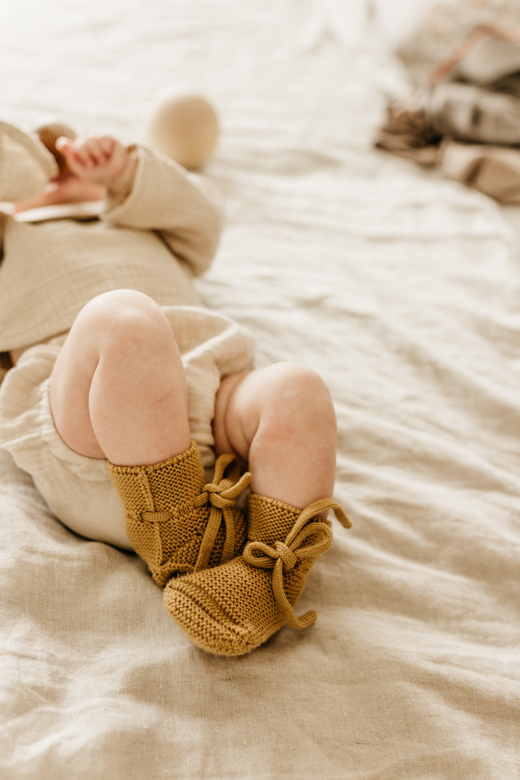 Hvid booties - Cream