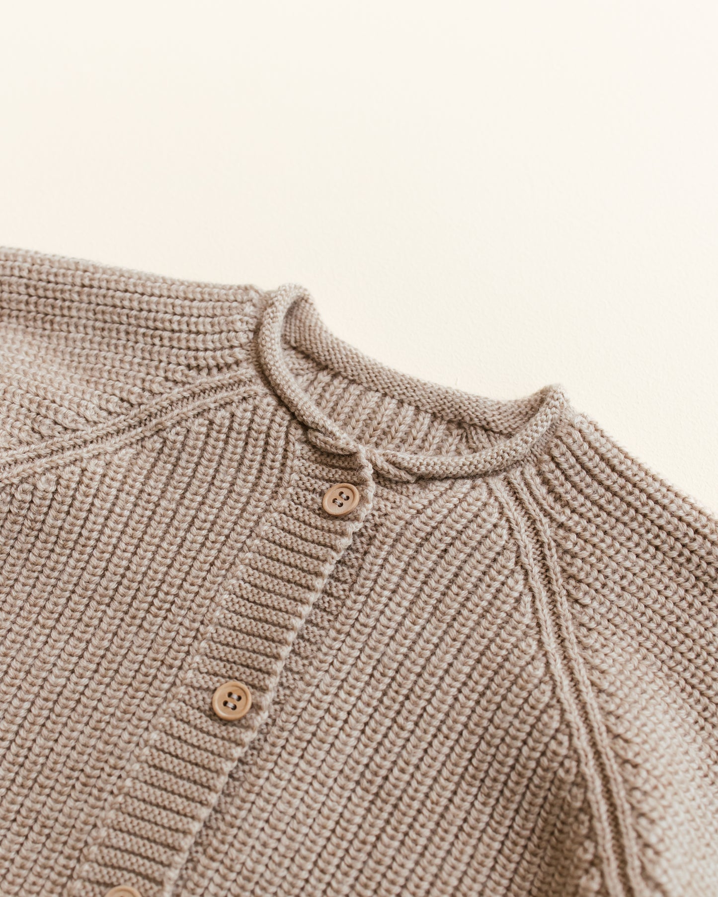 Hvid cardigan Inga - Sand