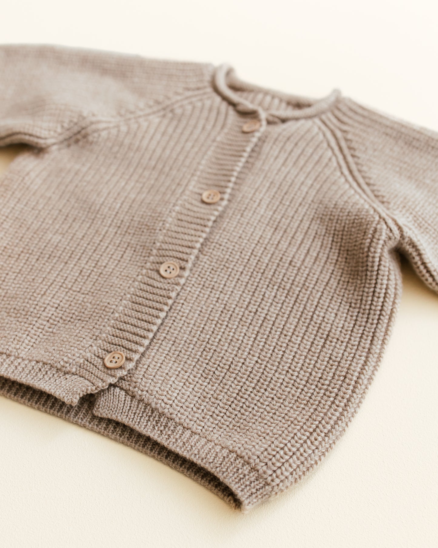 Hvid cardigan Inga - Sand