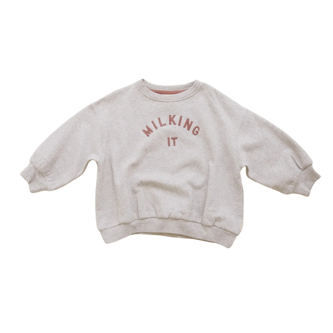 Claude & Co Carner Milking It sweater - Grey Marl