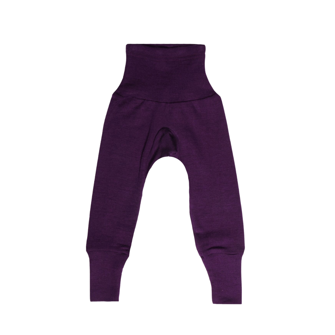 Cosilana wool/silk baby pants - Plum