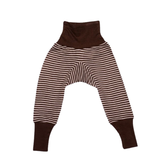 Cosilana wol/zijde baby broekje - Brown / Nature