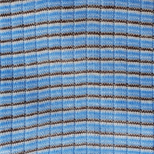 Cosilana wol/zijde/katoen romper - Blue / Brown / Natural