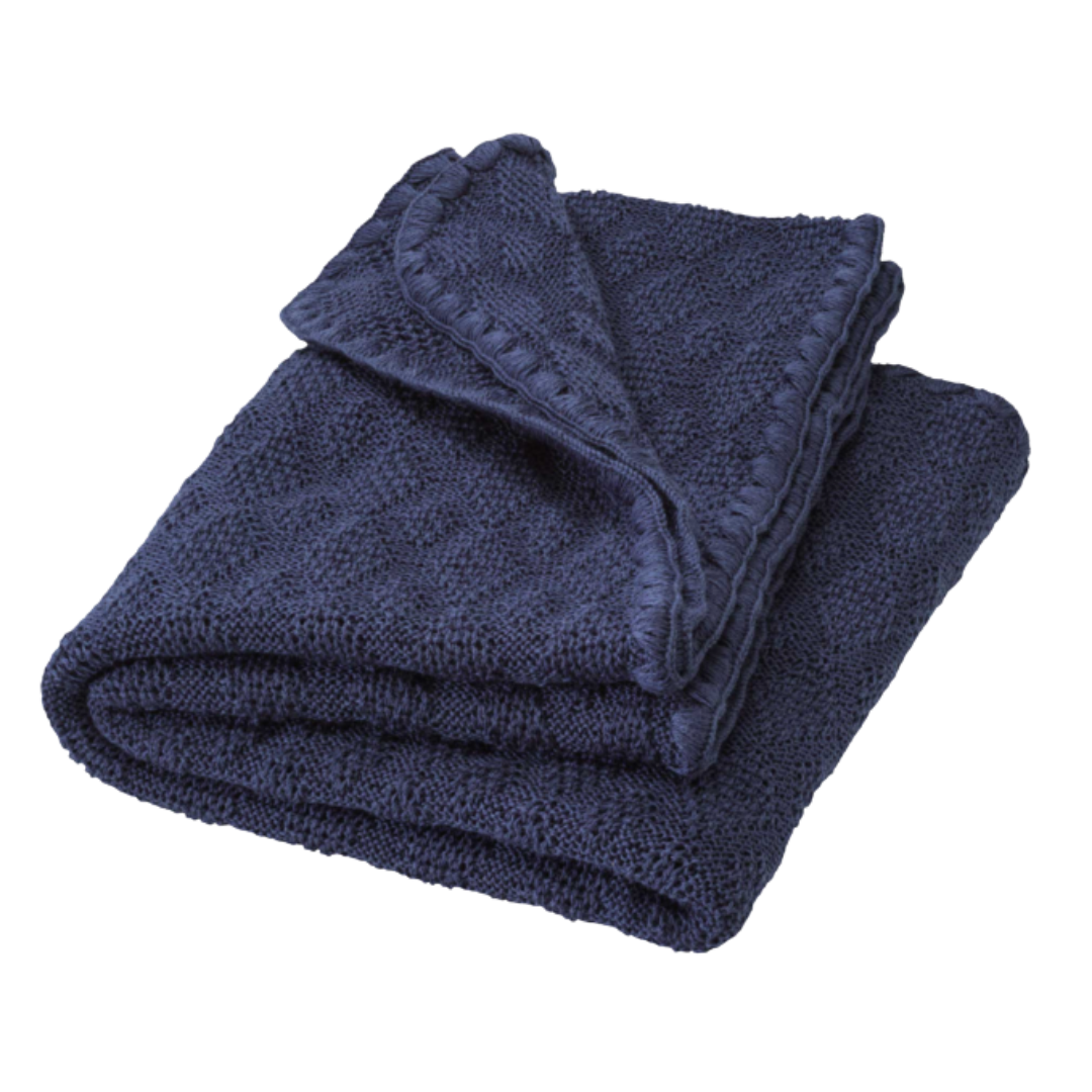 Disana wool baby blanket - Indigo