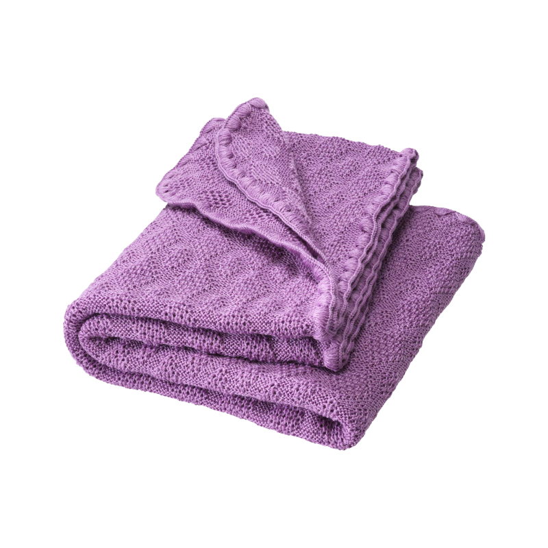 Disana wool baby blanket AW25/26 - Lilac