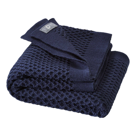 Disana wollen honeycomb deken - Indigo