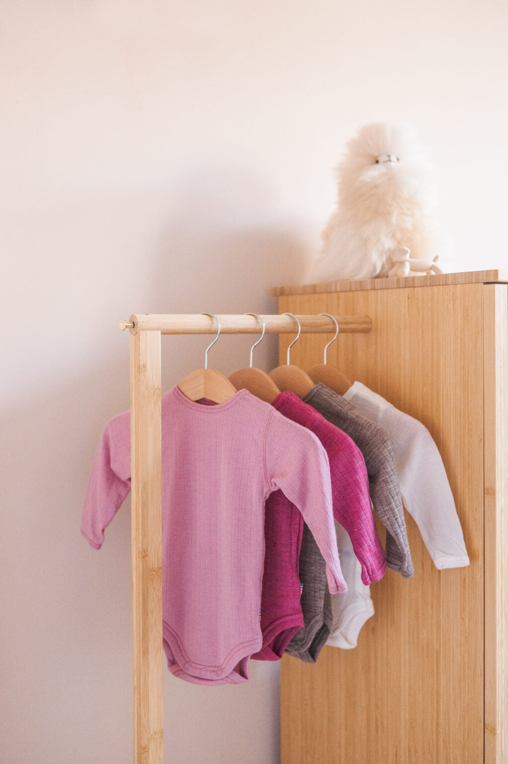 Joha wool romper - Old rose