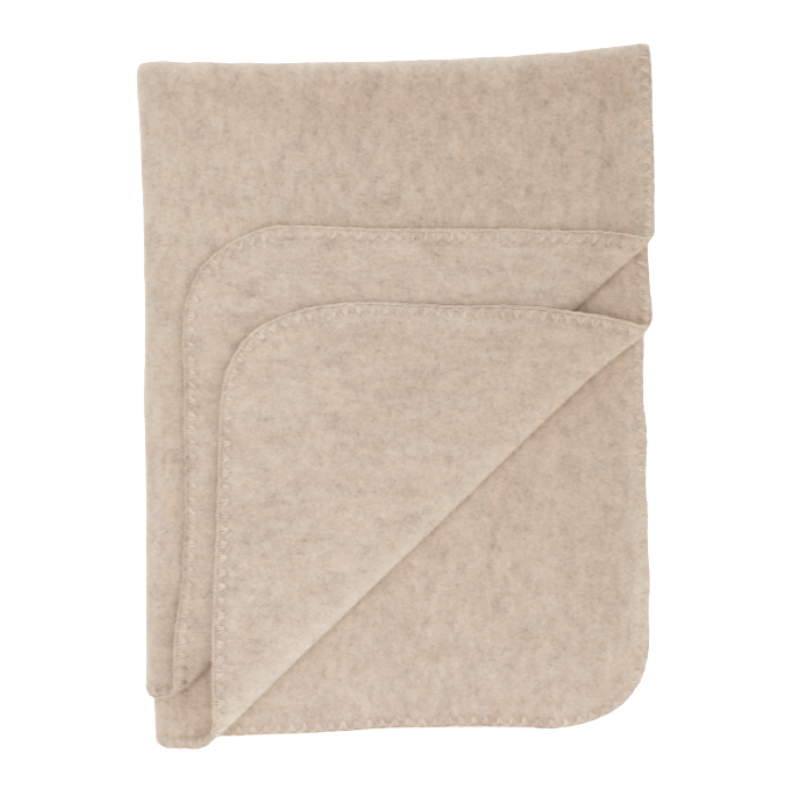 Engel Natur wool fleece baby blanket – Sand melange
