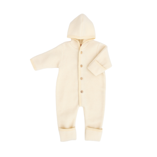 Engel Natur wool fleece overalls - natural