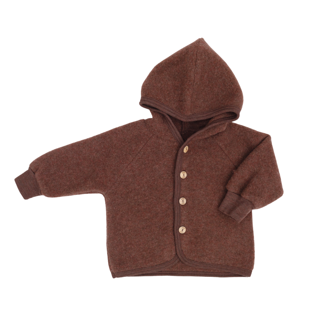 Engel Natur wolfleece jacket - Cinnamon Melange