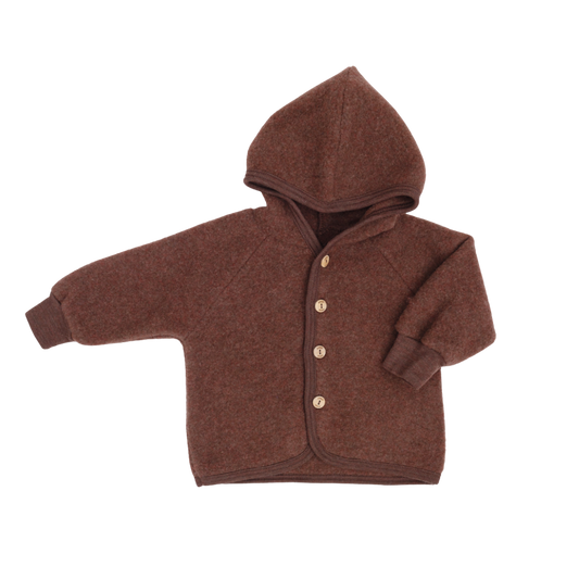 Engel Natur wolfleece jacket - Cinnamon Melange