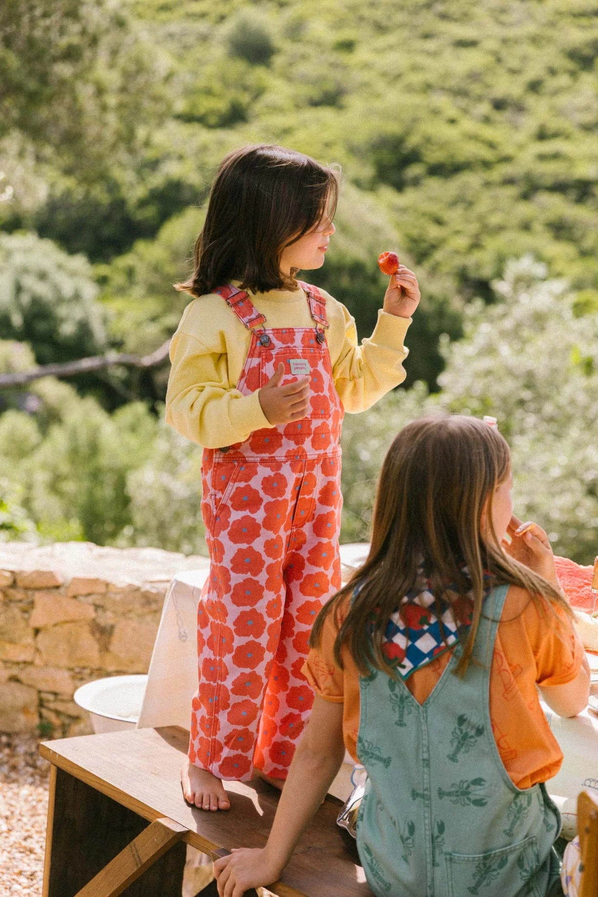 Favorite People overall Napoli - Pink & red flowers