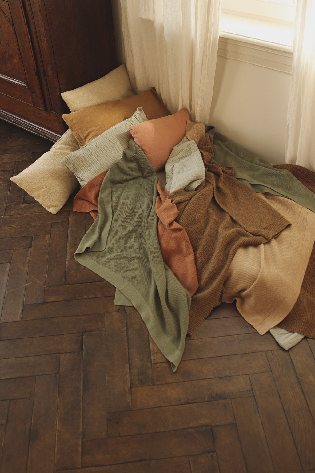 Hvid deken Gust - Artichoke