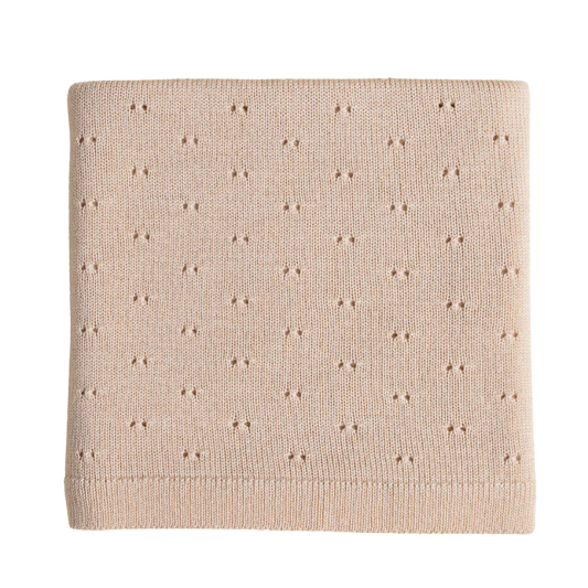 Hvid blanket Bibi - Oat