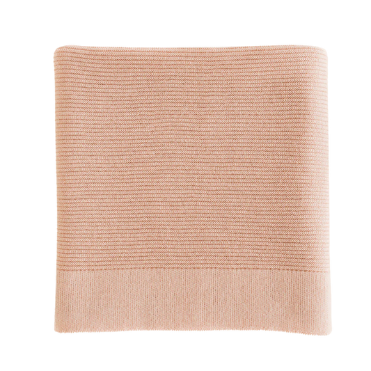 Hvid blanket Gust - Apricot