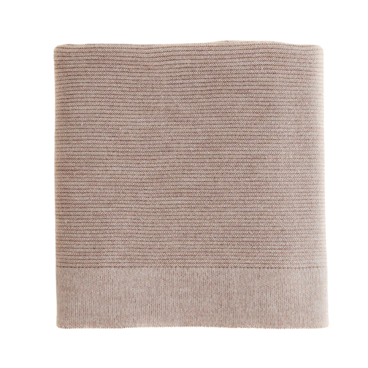 Hvid blanket Gust - Sand
