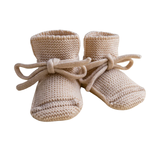 Hvid booties - Oat