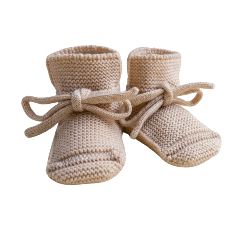 Hvid booties - Oat