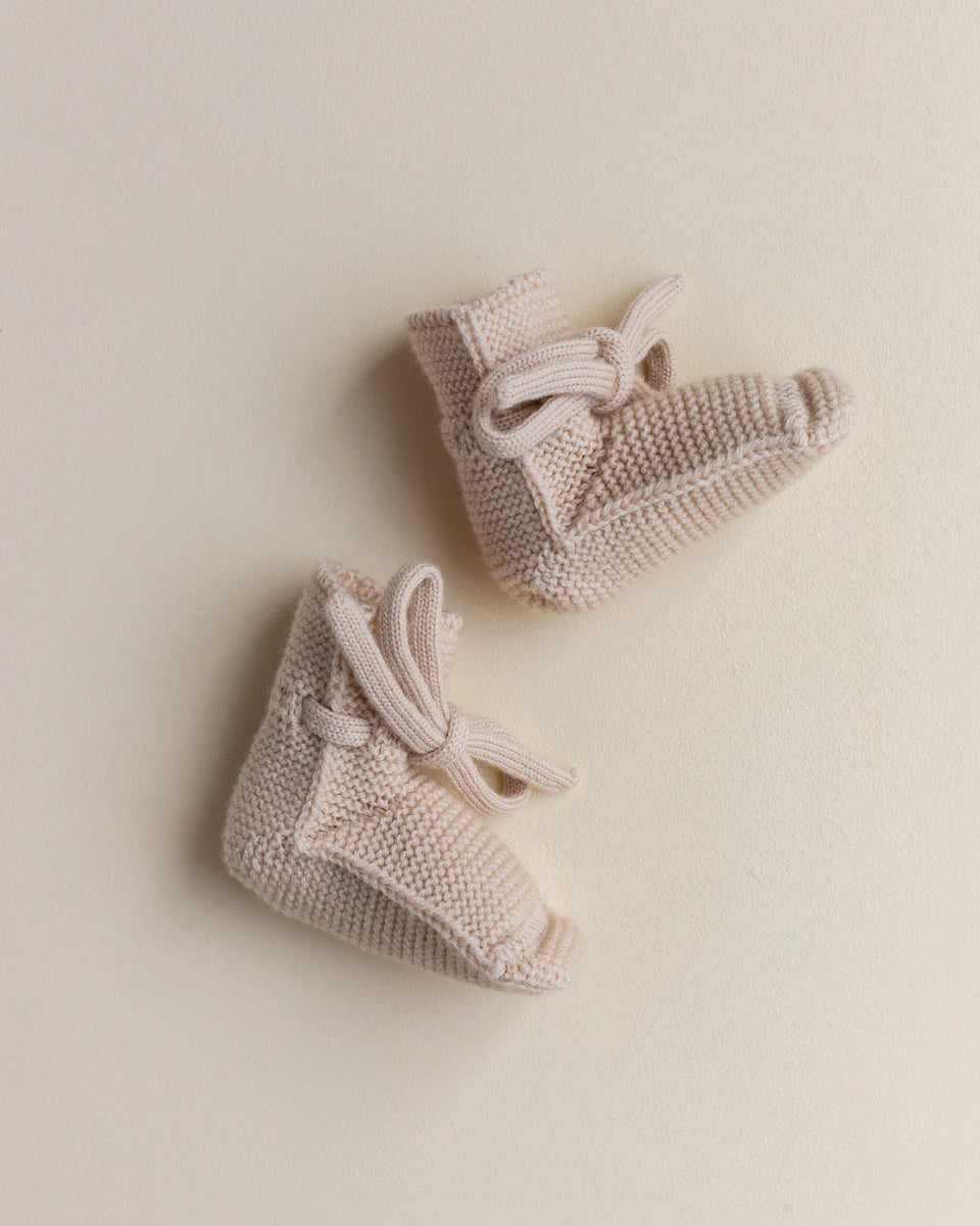 Hvid booties - Oat