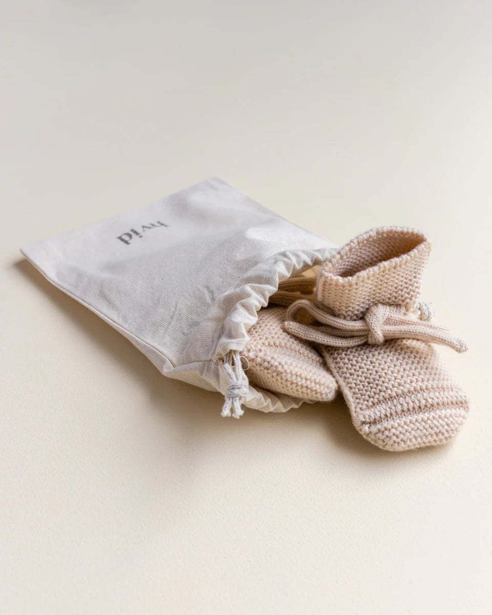 Hvid booties - Oat