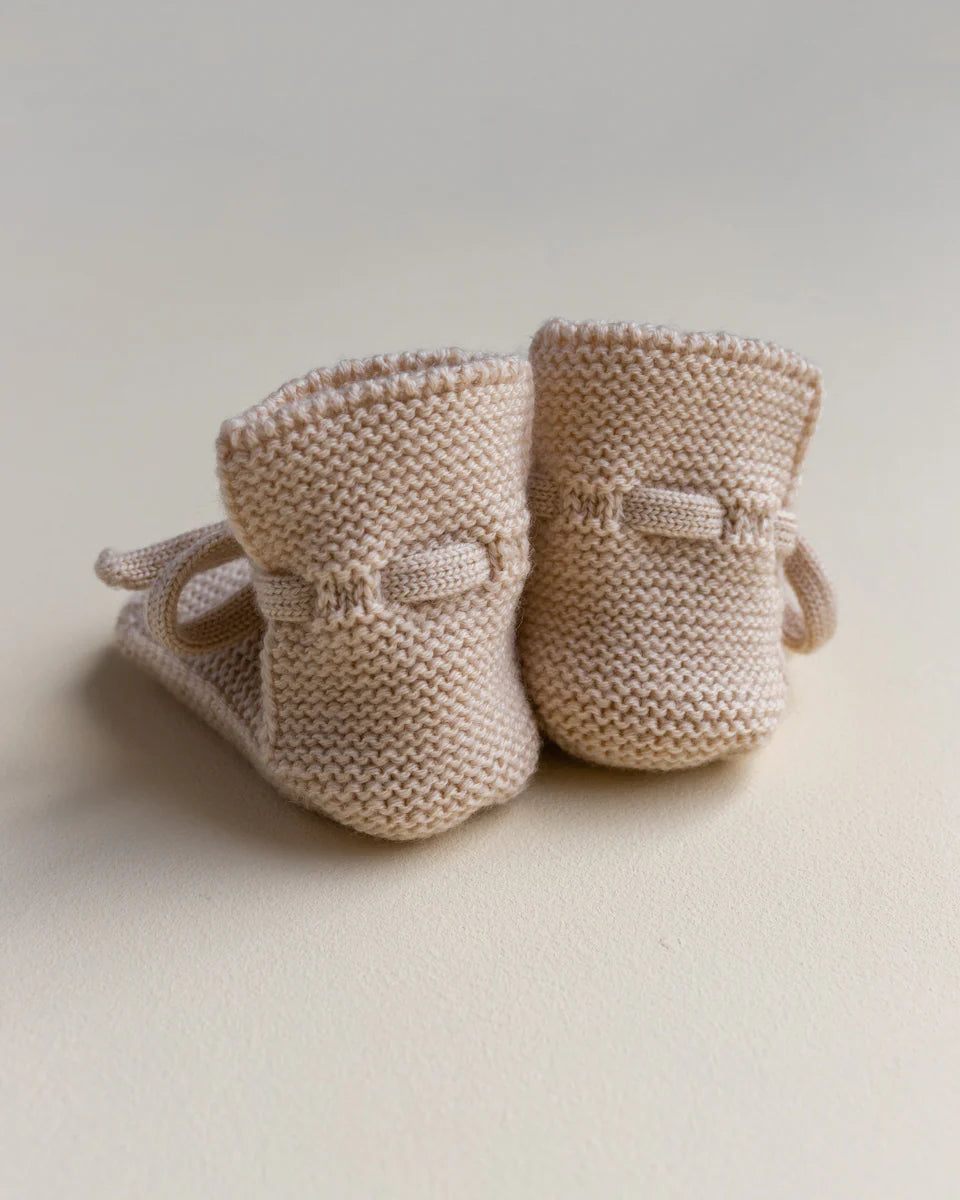 Hvid booties - Oat