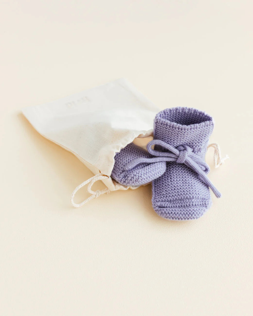 Hvid booties - Lilac