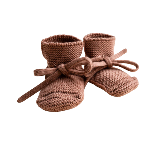 Hvid booties - Terracotta