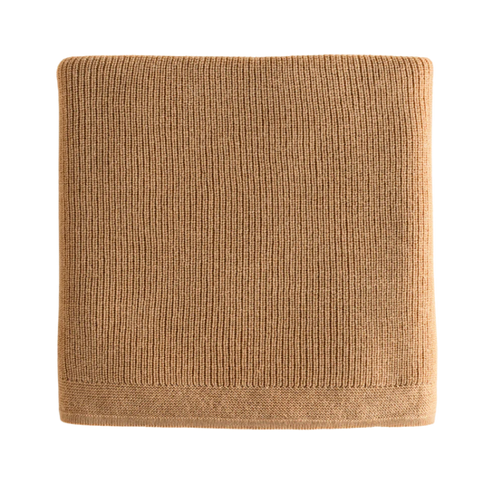 Hvid deken Felix - Ochre