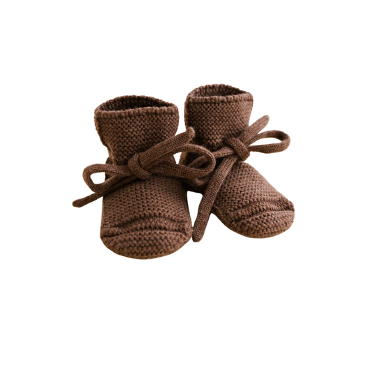 Hvid booties - Mocha