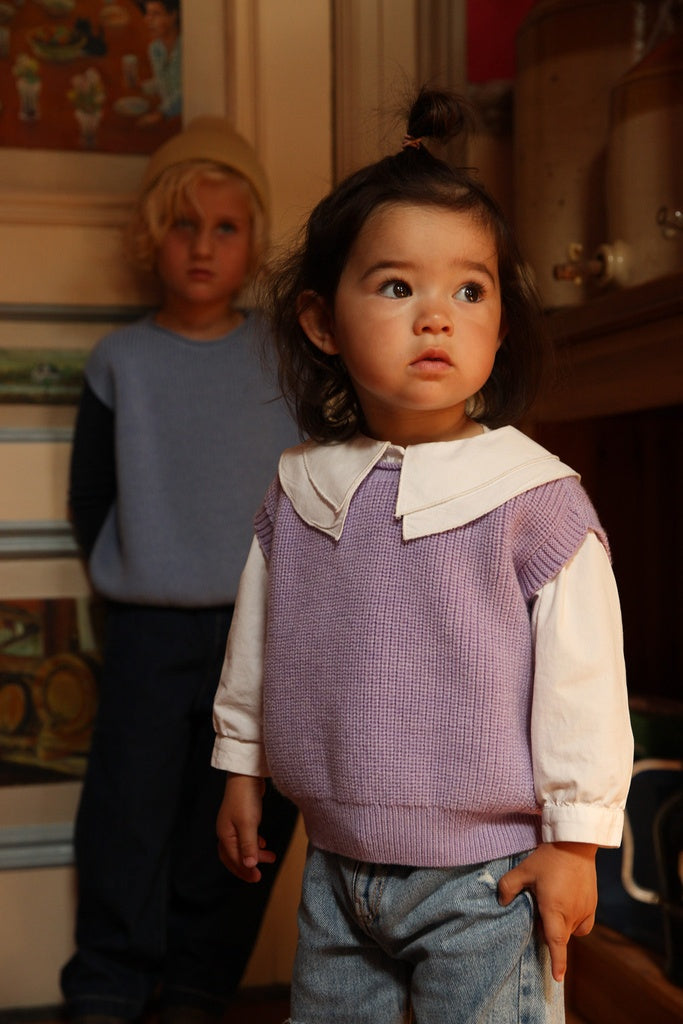 Hvid Harvey kids - Lilac