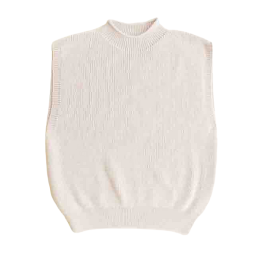 Hvid vest Helle - Cream