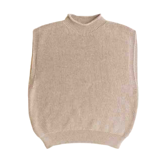 Hvid vest Helle - Sand