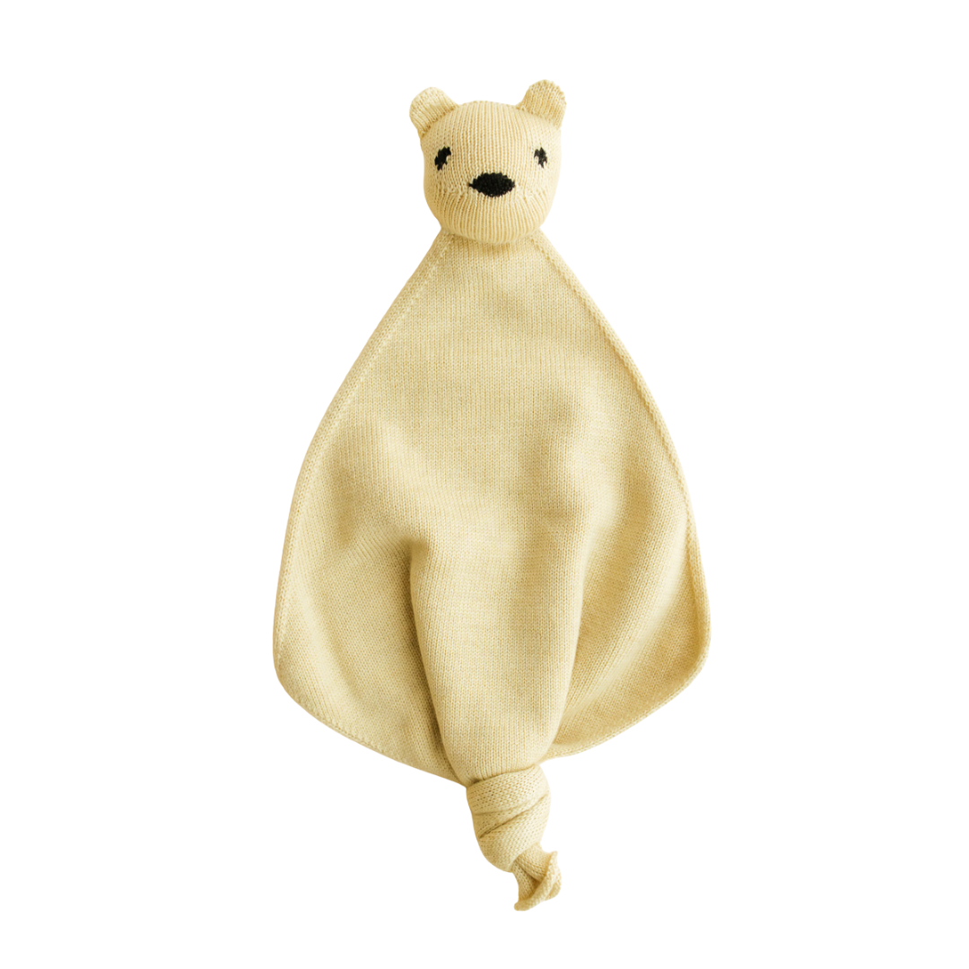Hvid Teddy Tokki - Light Yellow