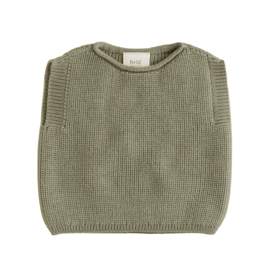 Hvid vest Harvey baby - Artichoke