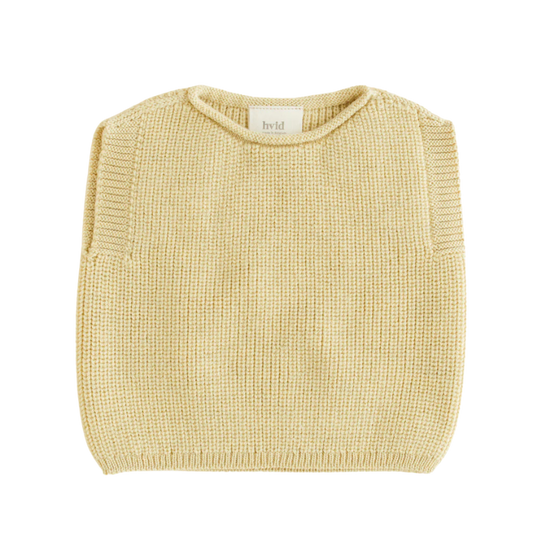 Hvid vest Harvey baby - Light yellow