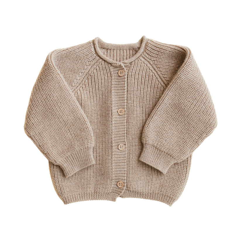 Hvid cardigan Inga - Sand