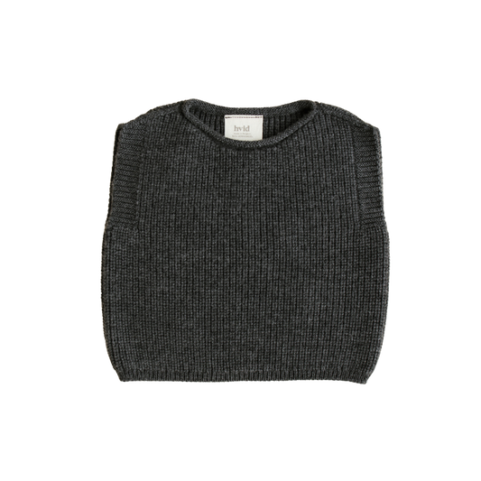 Hvid vest Harvey baby - Charcoal